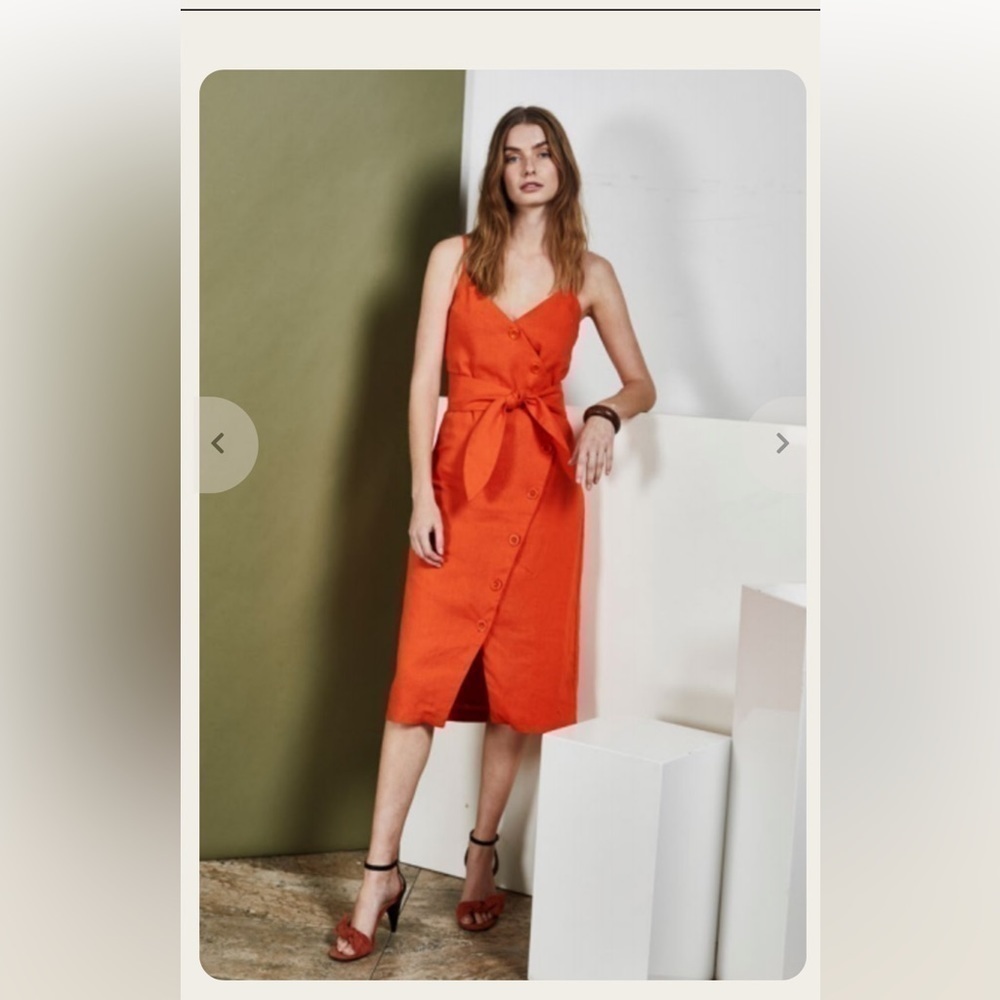 🆕- JOIE Carnell dress warm terracota